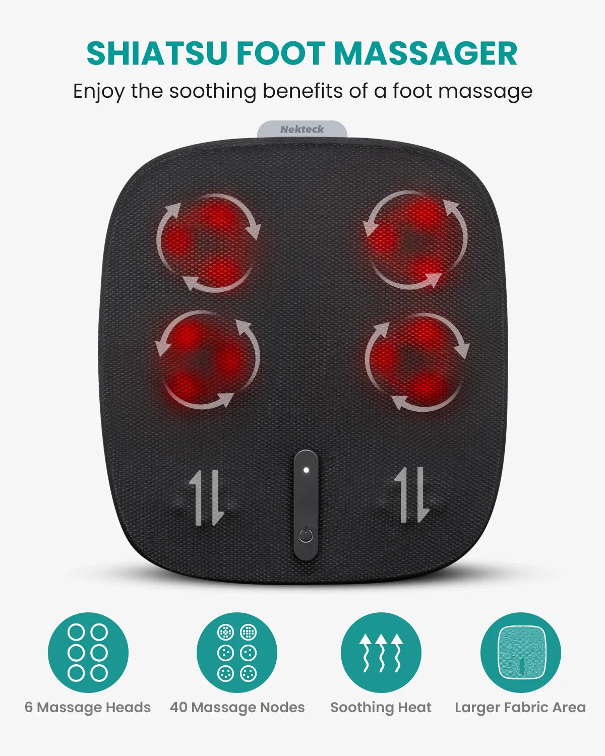 Nekteck Shiatsu Foot Massager With Heat And Infrared
