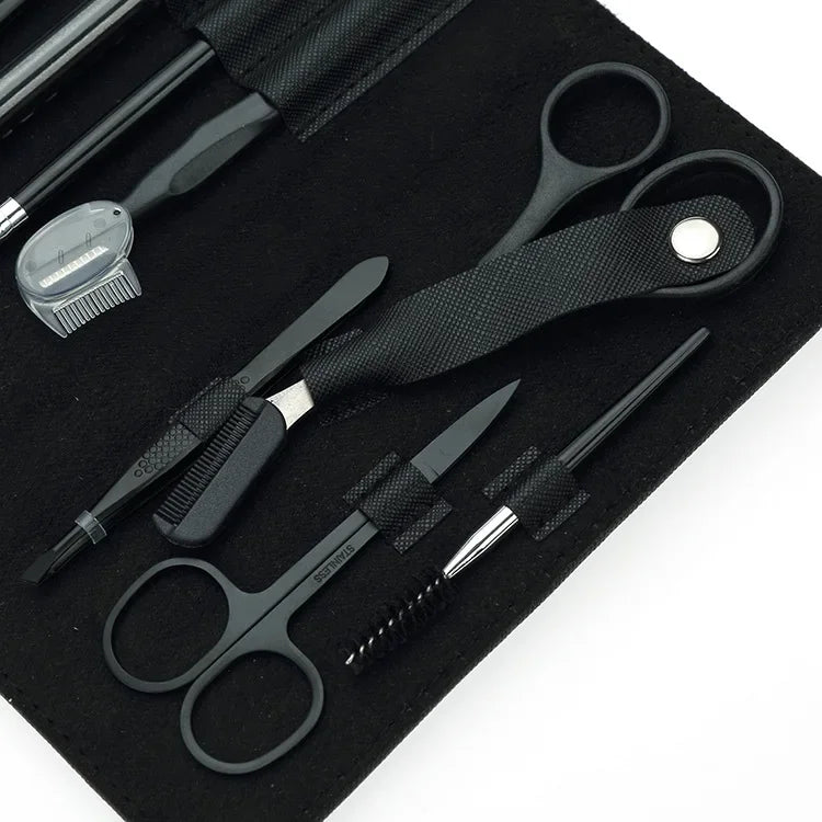 Hign Concerned Chemical Eyebrow Trimming Tool Set With Comb