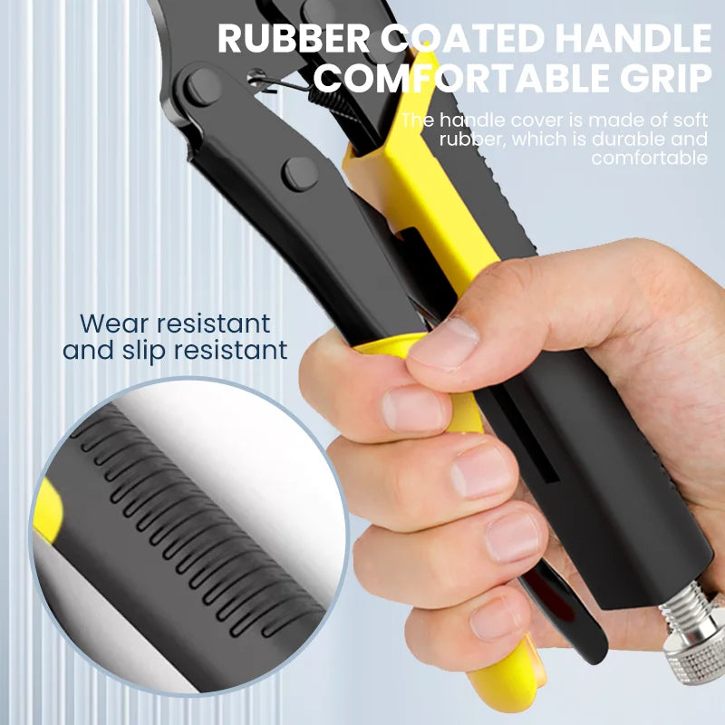 AIRAJ 5 Piece Locking Pliers Set Quick Release Curved Mouth