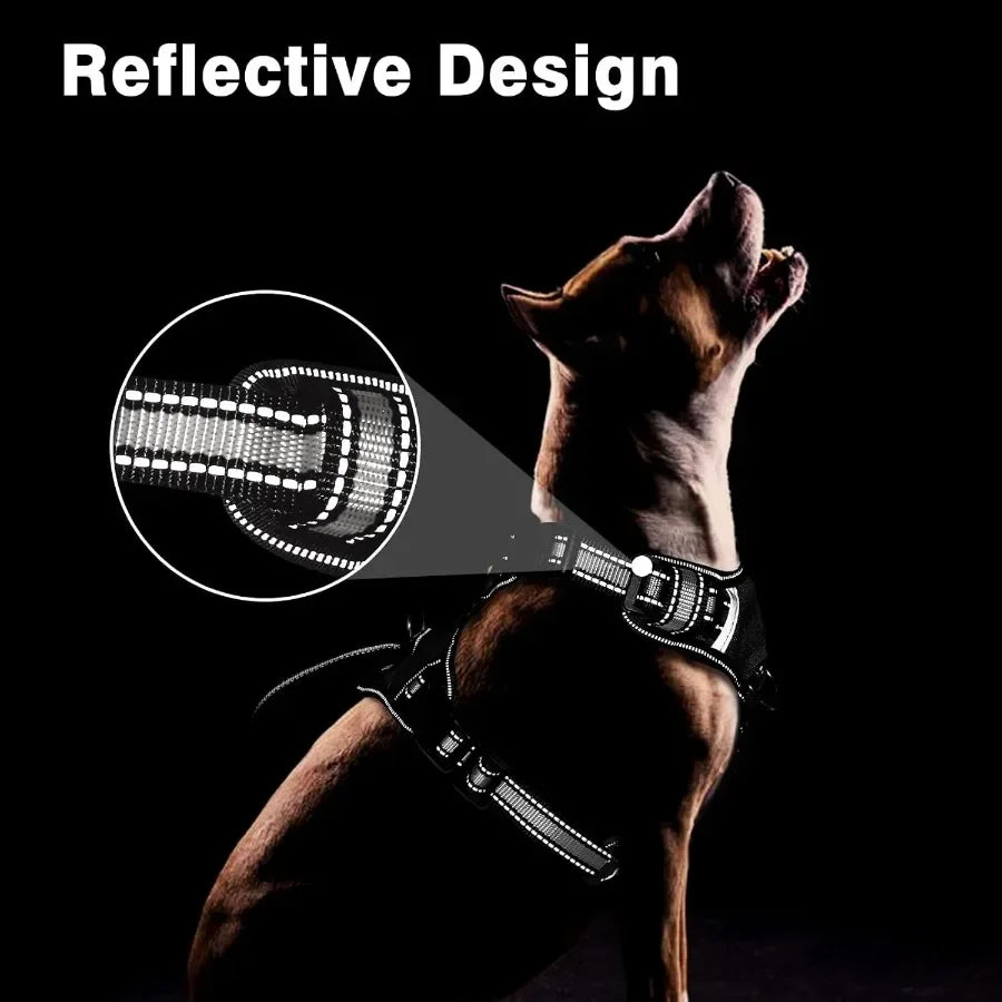 Hign Concerned Service Dog Vest No Pull Reflective Harness