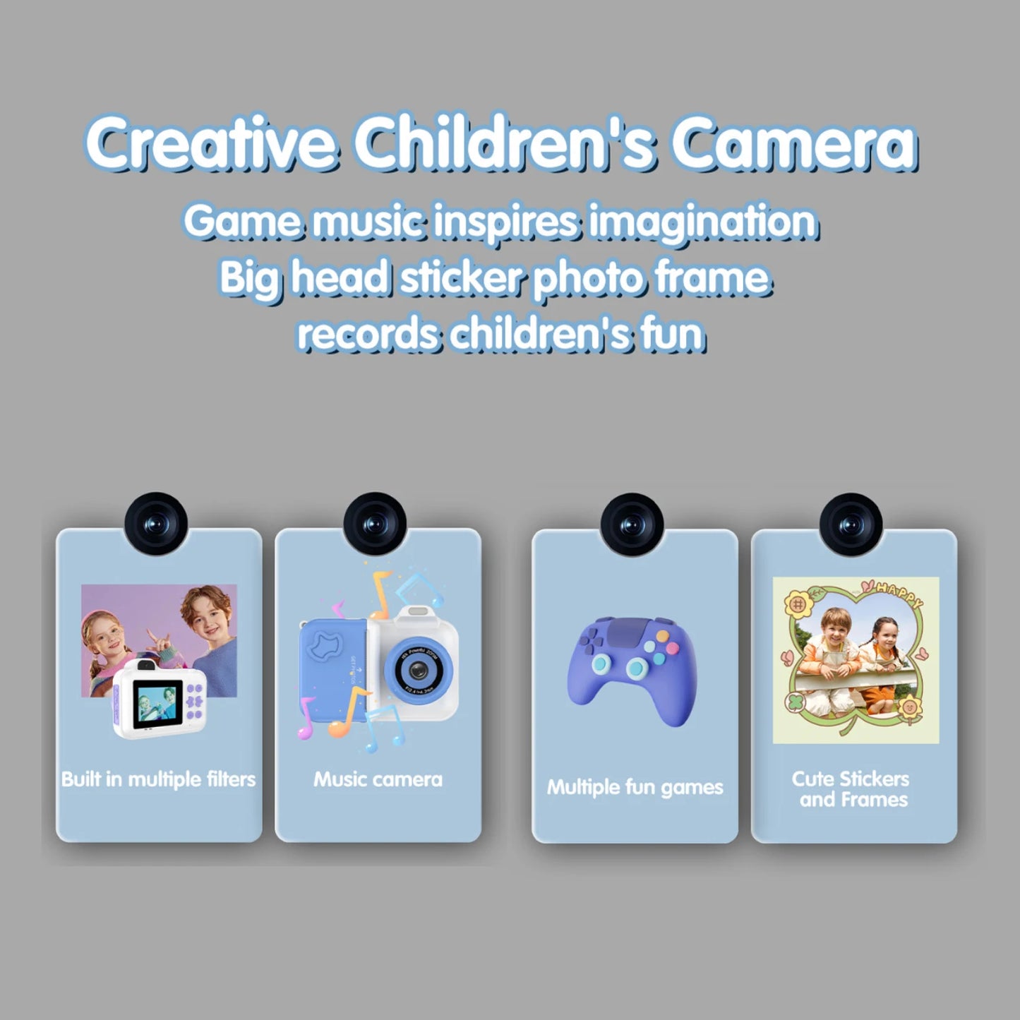 Misirun Kids Instant Print Camera Mini Digital Photo Camera