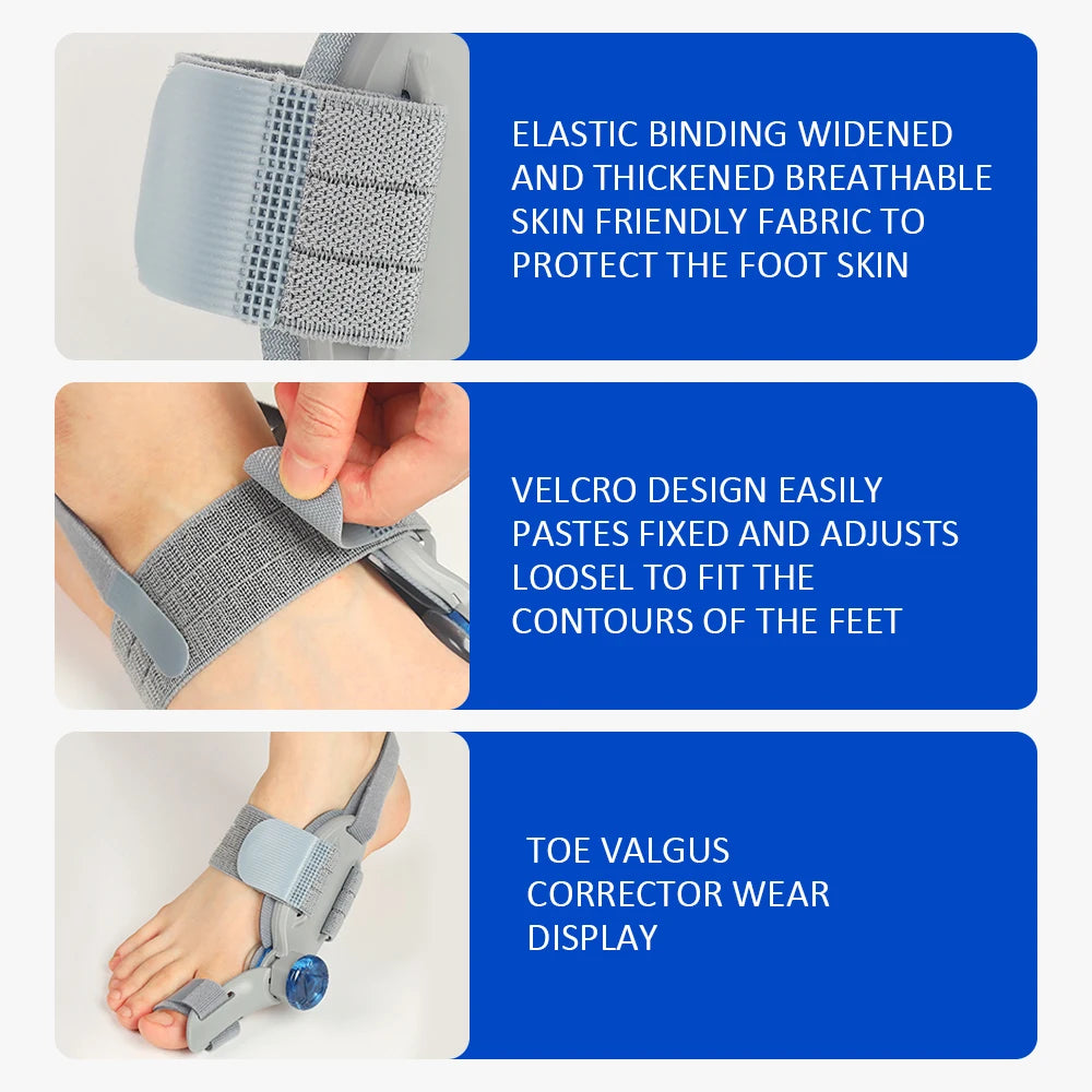 PASTSKY Bunion Corrector Toe Separator Braces Orthotics Hallux Valgus