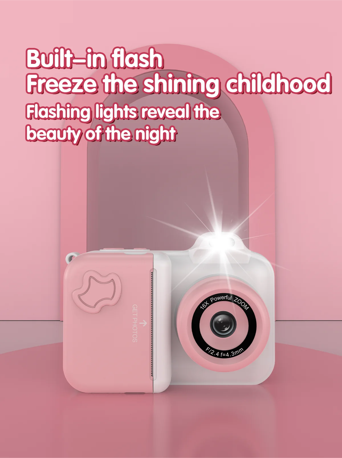 Misirun Kids Instant Print Camera Mini Digital Photo Camera