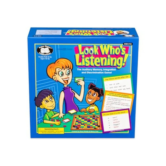 XMSJ Look Whos Listening Auditory Memory Board Game Educational Resource To Improve Listening Skills