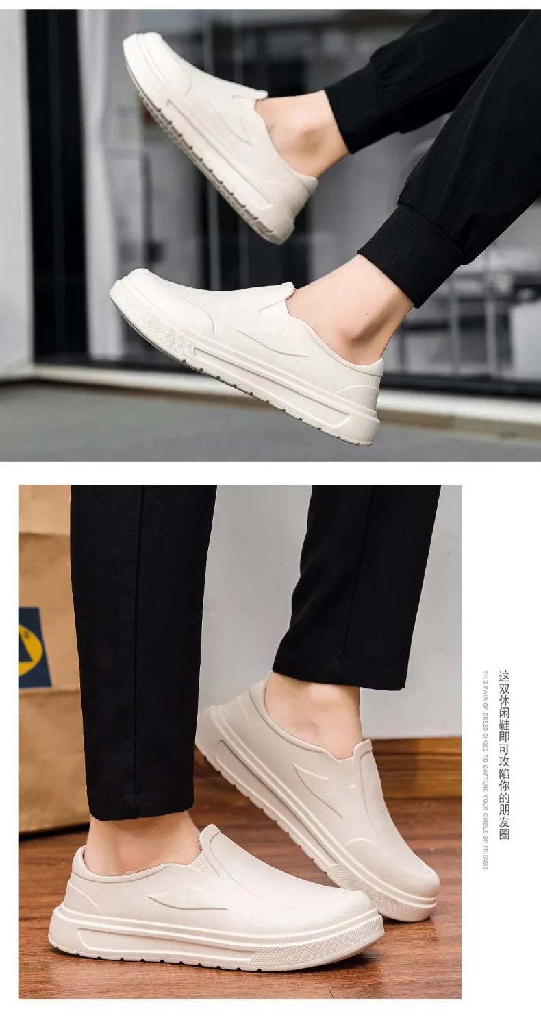 Mens Anti Slip Kitchen Shoes Oil Resistant Work Clogs