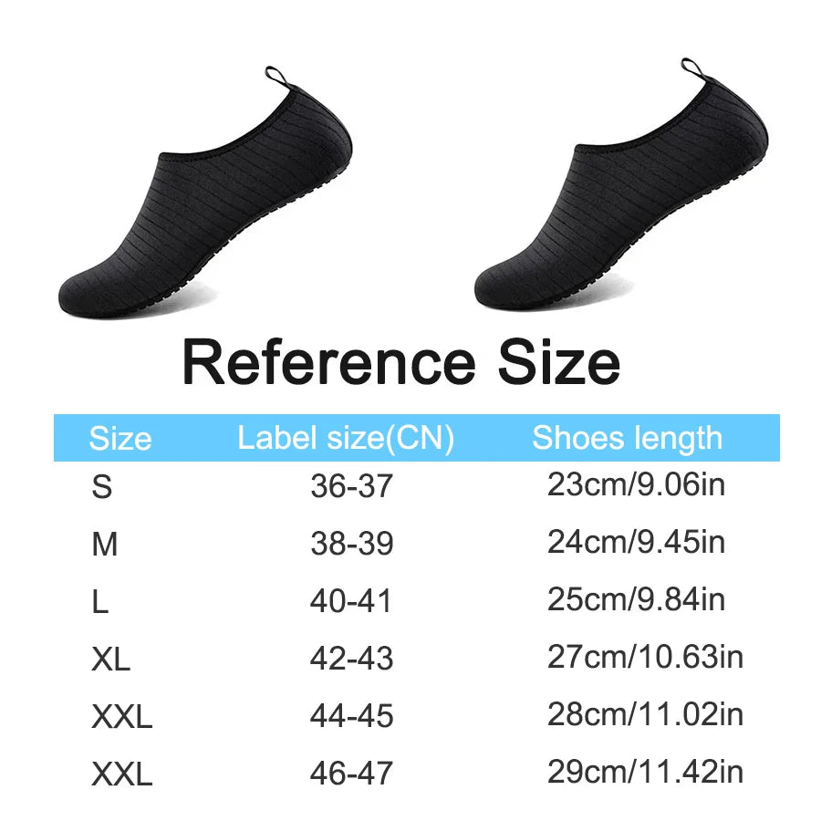 Quick Drying Water Shoes Unisex Non Slip Beach Sandal Seaside