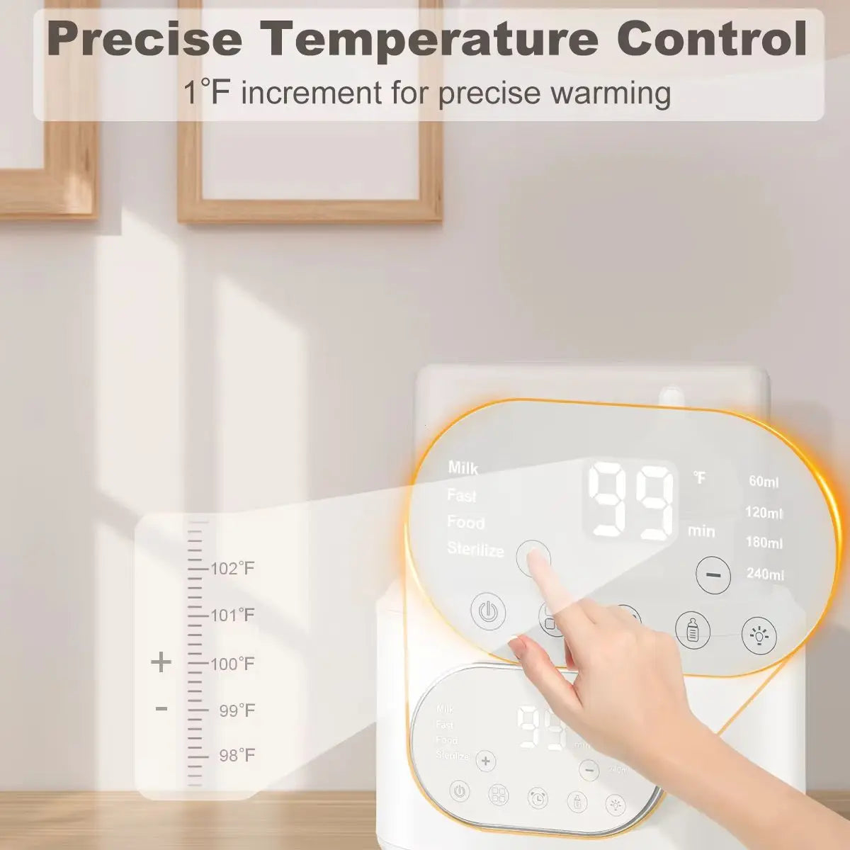 Hign-concerned 10-in-1 Baby Bottle Warmer Dual Heating With Timer