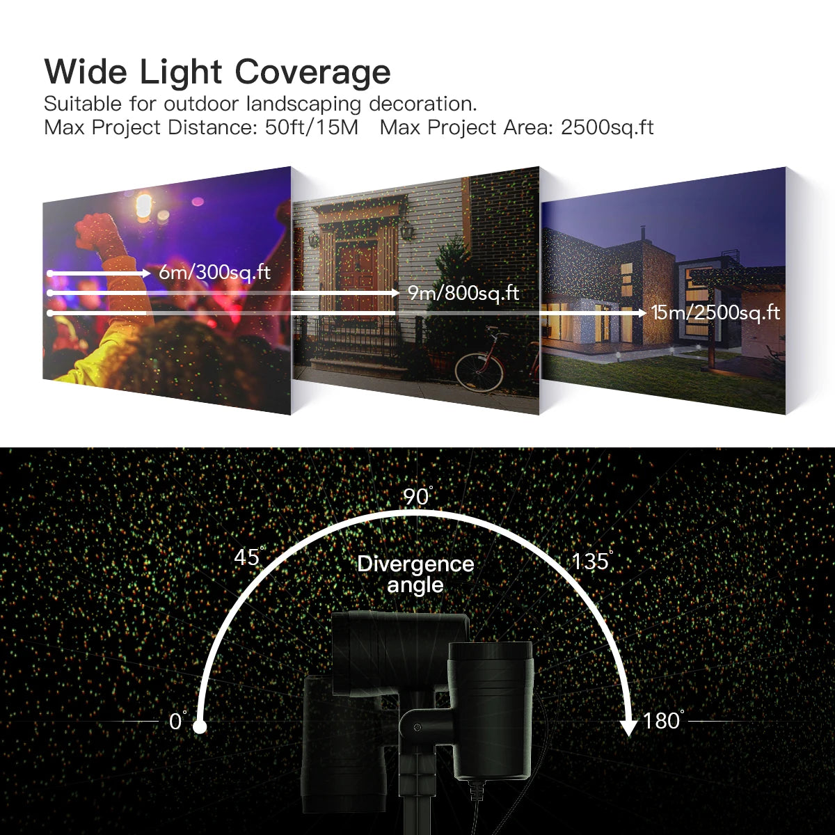 DXst Christmas Outdoor Projector Lights With Remote 12 Patterns