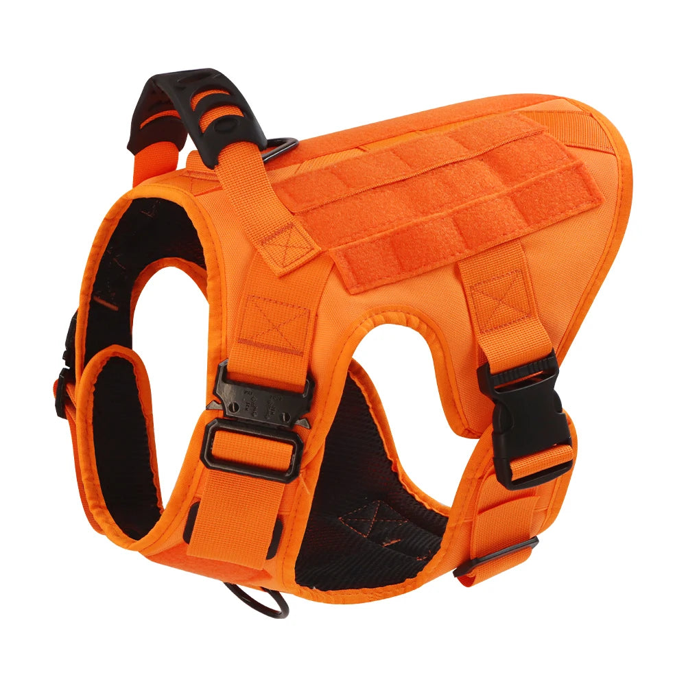 Petravel Dog Harness Tactical Training Vest Nylon Adjustable Camouflage Pattern