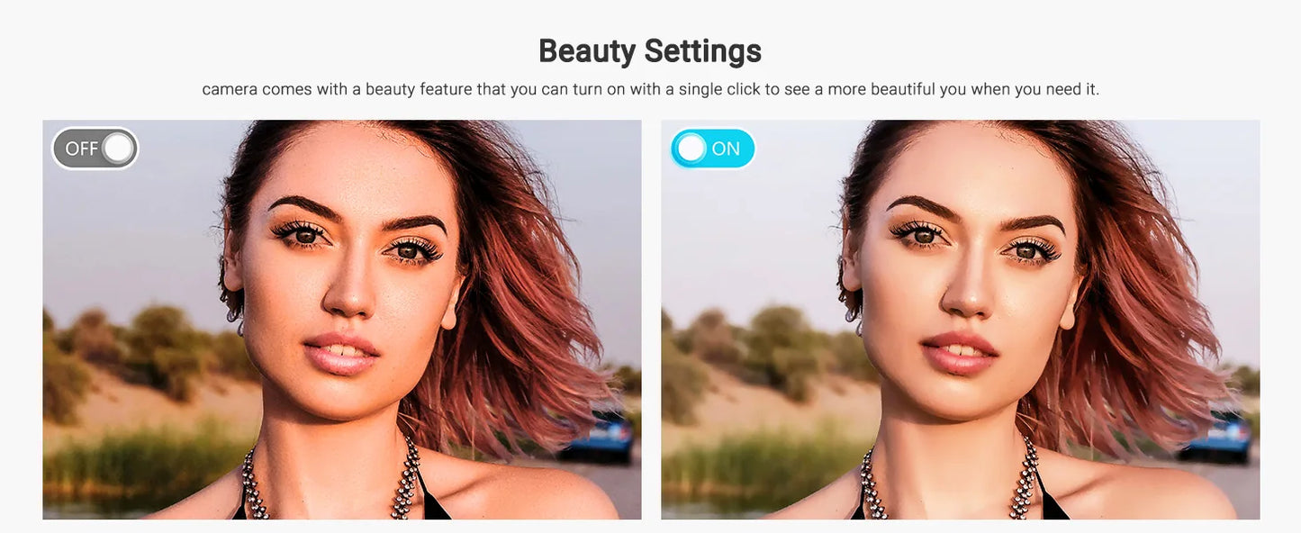 Gavonde 4K 64MP WiFi Vlogging Camera Front and Rear