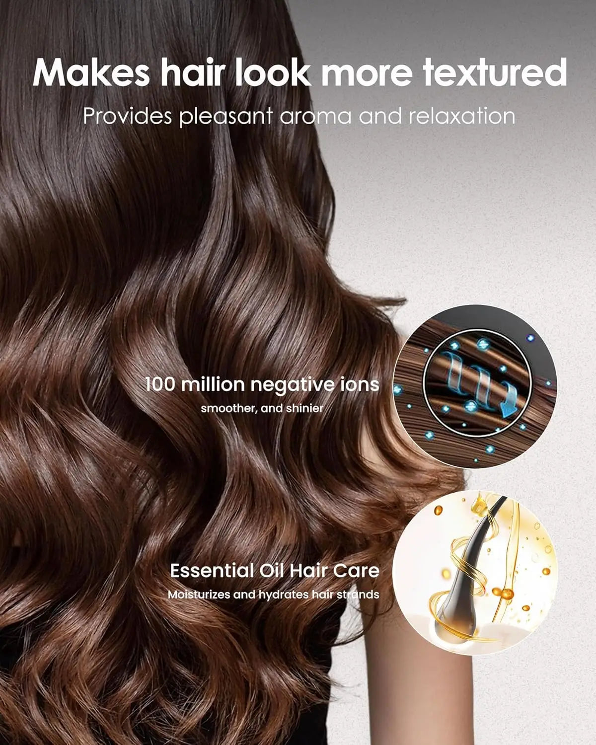 NOVUS Rotating Curling Iron for Effortless Beach Waves