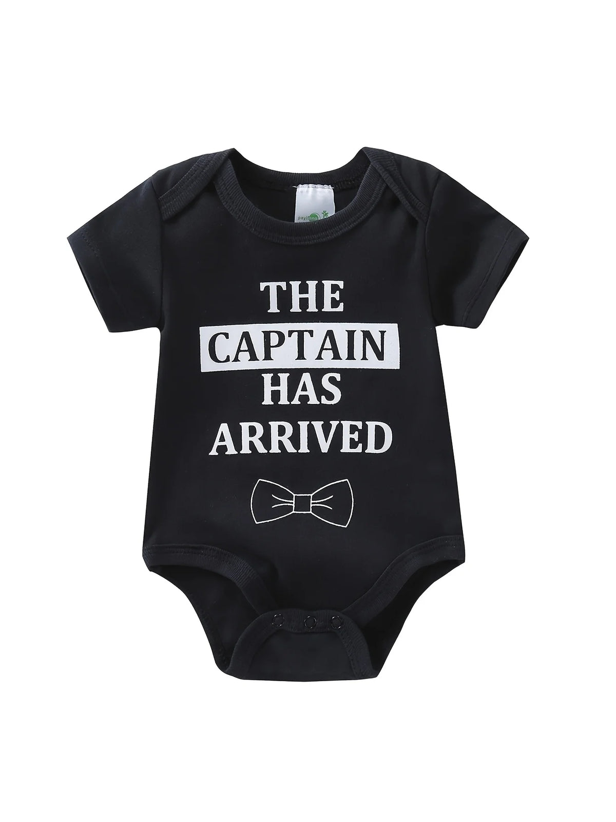 Baby Boy Cotton Short Sleeve Rompers Airplane Bow Tie Design