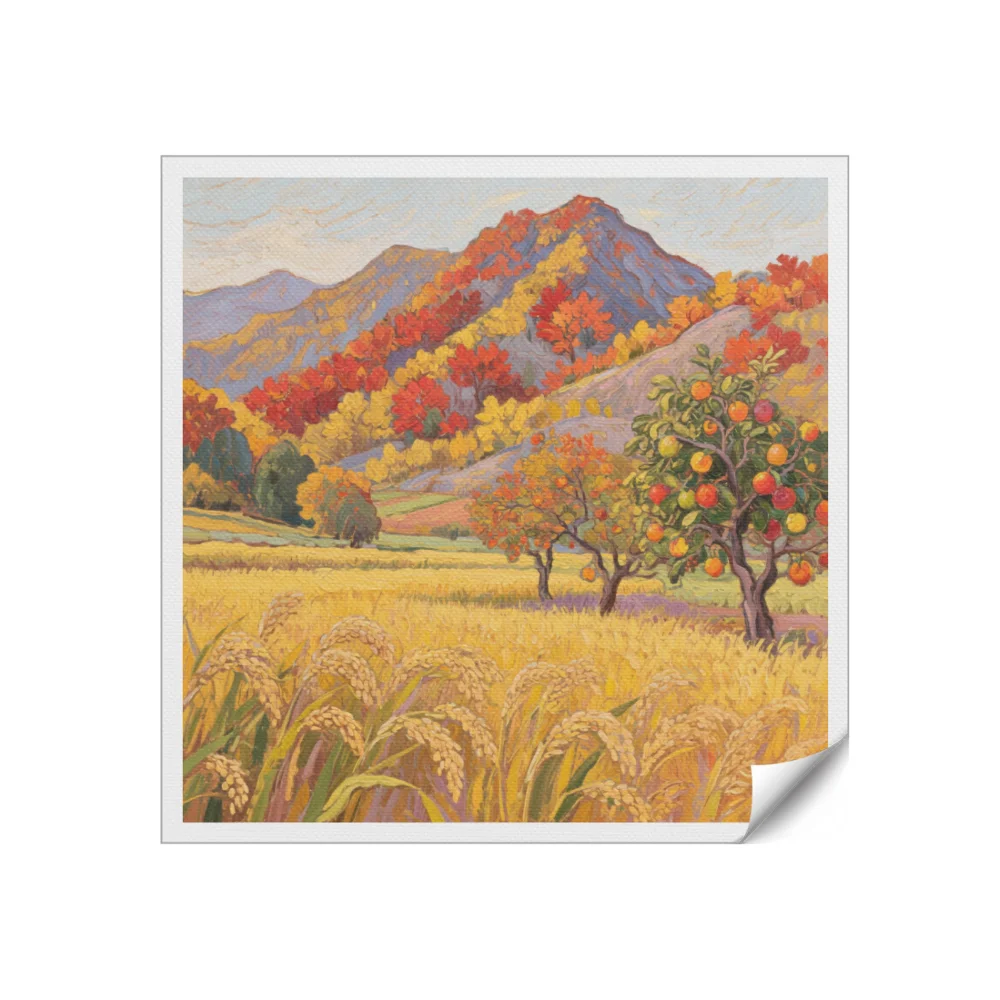 Form Four Seasons Canvas Oil Painting Wall Art Decor