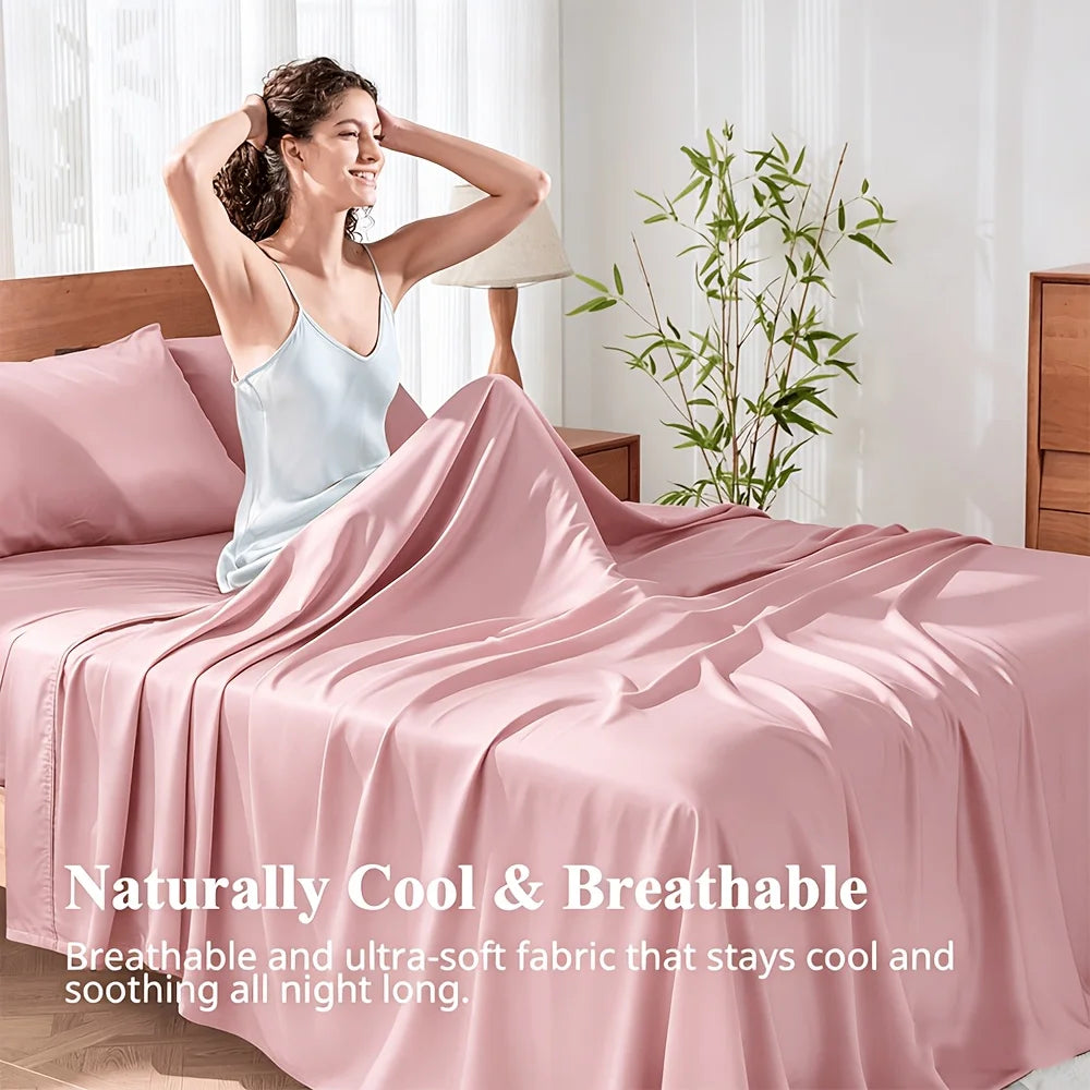 Life Ideas Extra Deep Kids Cooling Bedding Sheets Set