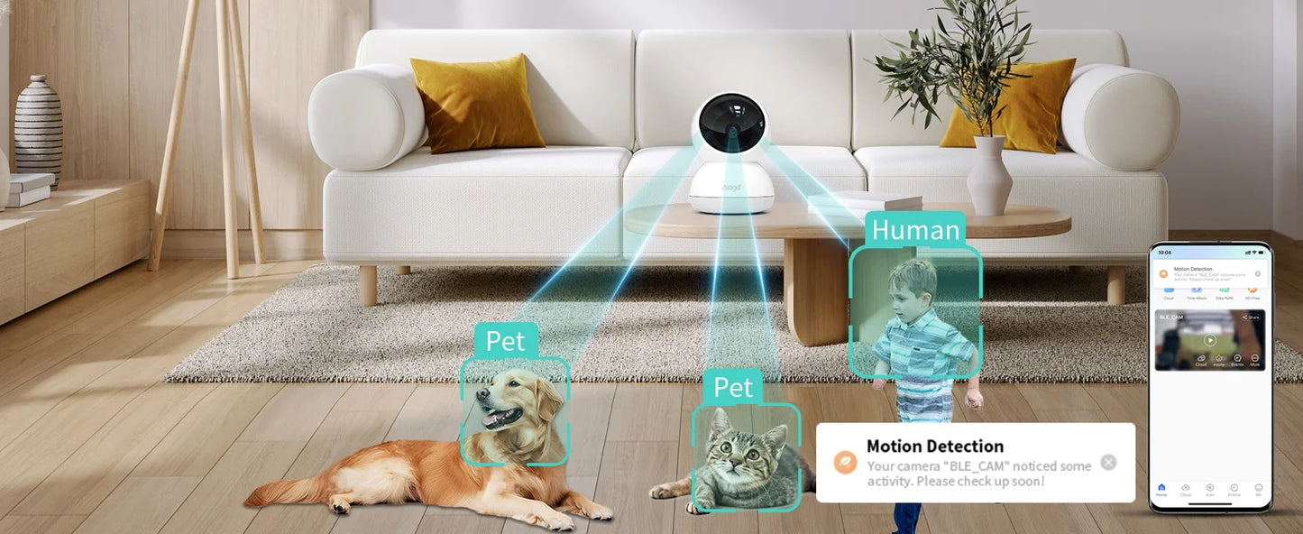 ALAGA 5MP PTZ Wireless CCTV Camera Auto Tracking Night Vision