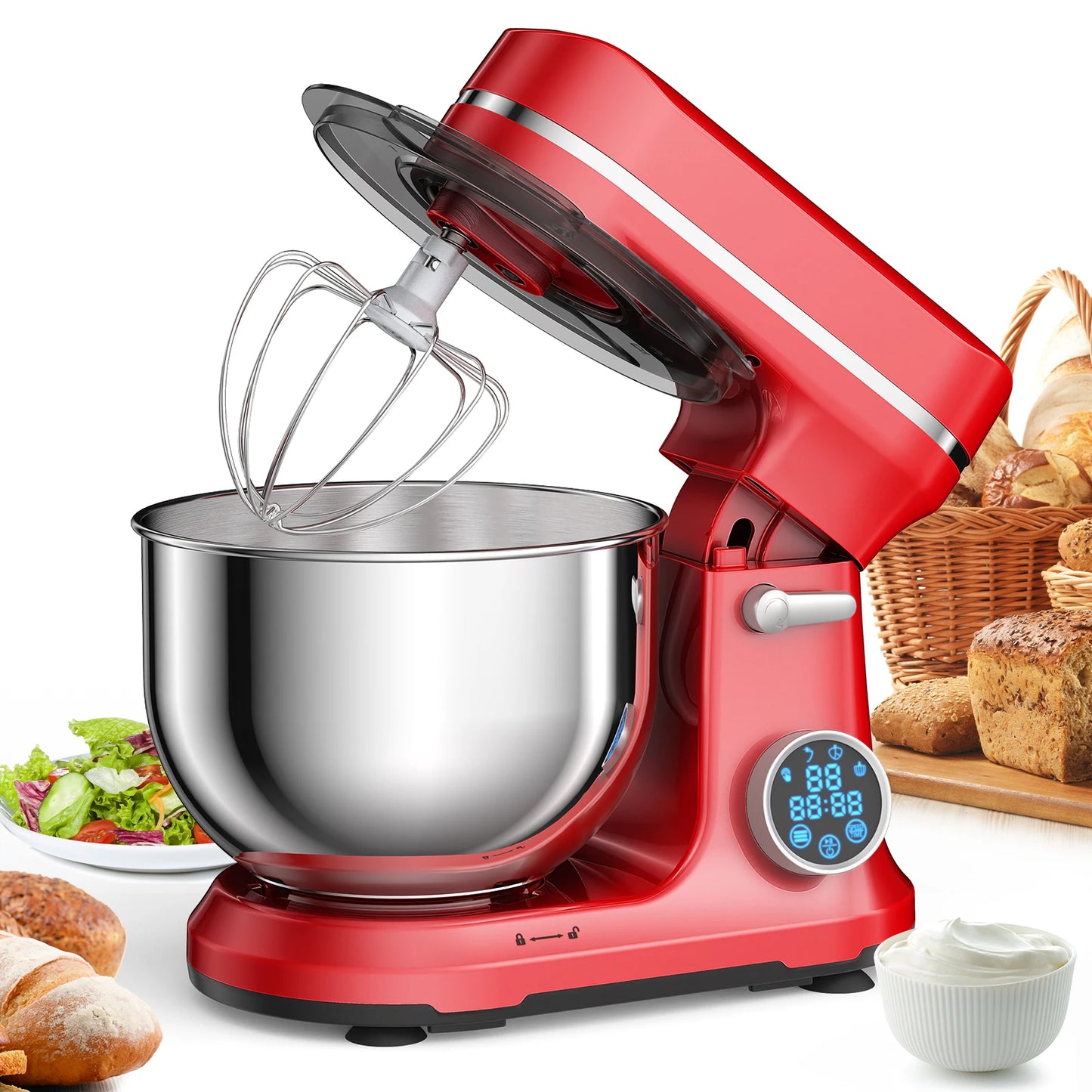 Biolomix Kitchen Stand Mixer 1200W 11 Speed Digital OLED