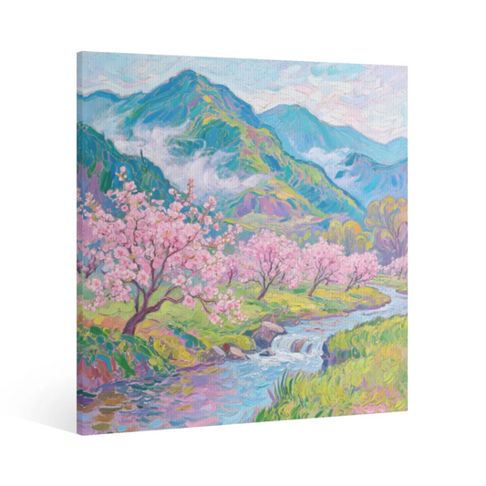 Form Four Seasons Canvas Oil Painting Wall Art Decor