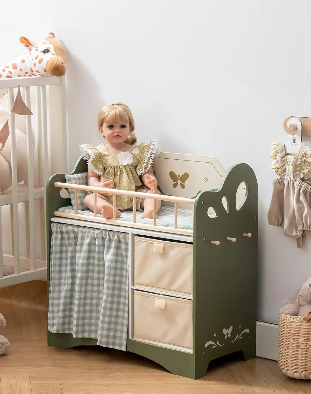 Rolife Robotime Robud Doll Bed With Storage And Bedding