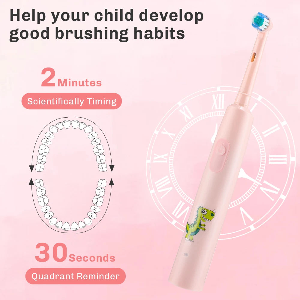 AFDEAL Electric Toothbrush Rotating Rechargeable With 4 Heads And 5 Modes
