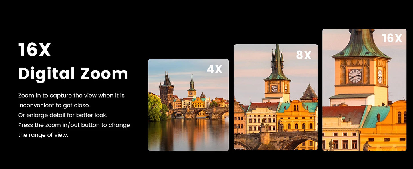 Gavonde 4K WiFi Webcam Camcorder With 64MP Flip Screen