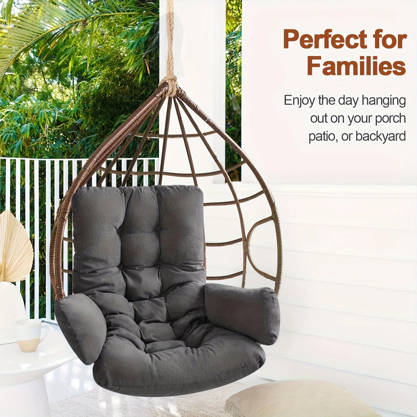 Egg Shaped Hammock Chair Cushion For Garden And Living Room