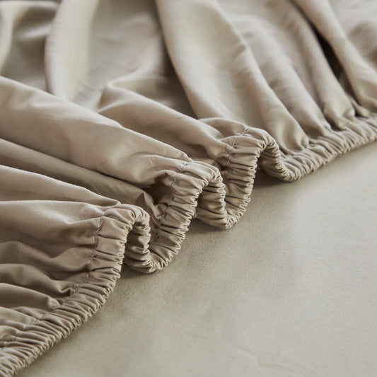 LISSTHERCN Egyptian Cotton Fitted Sheets 3 Piece Set