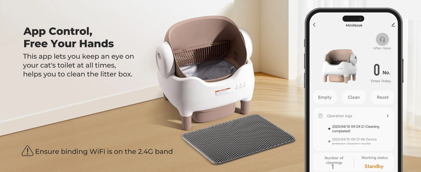 Lunapurr Self Cleaning Litter Box Automatic Cat Litter Box