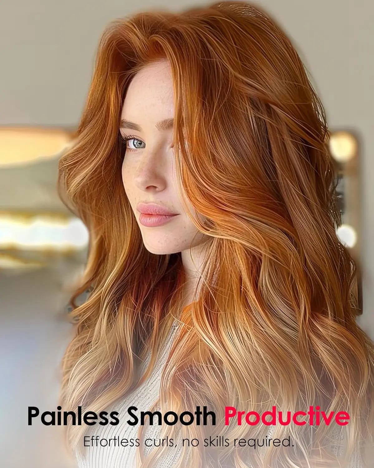 NOVUS Rotating Curling Iron for Effortless Beach Waves