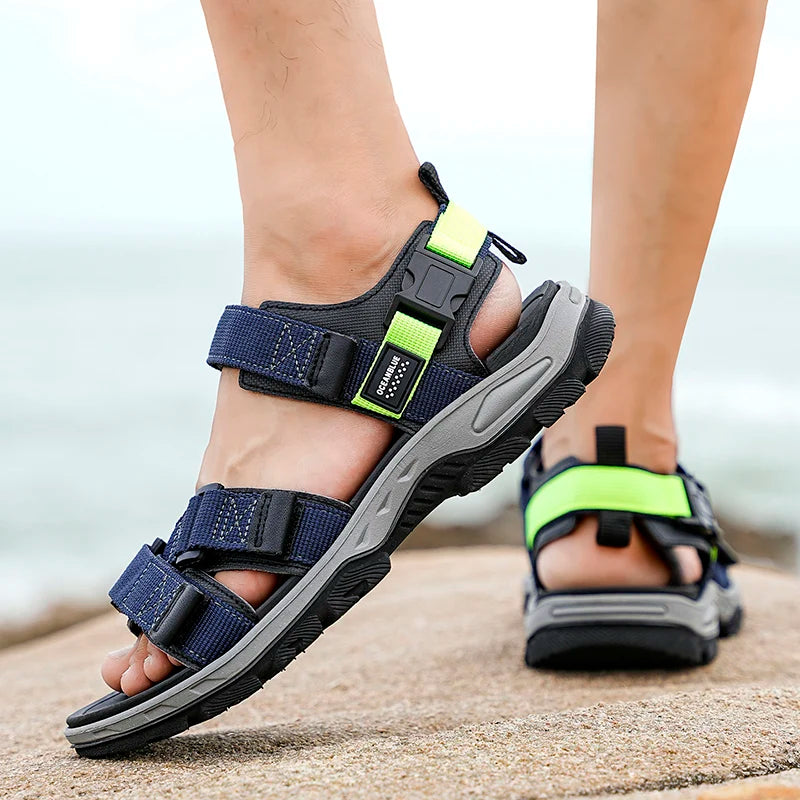 EALSQNCN Men's Summer Sandals Lightweight Anti Slip Comfort