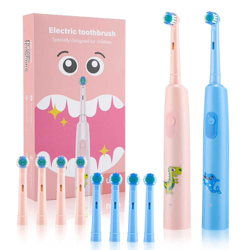 AFDEAL Rotating Electric Toothbrush With 4 Heads And 5 Modes