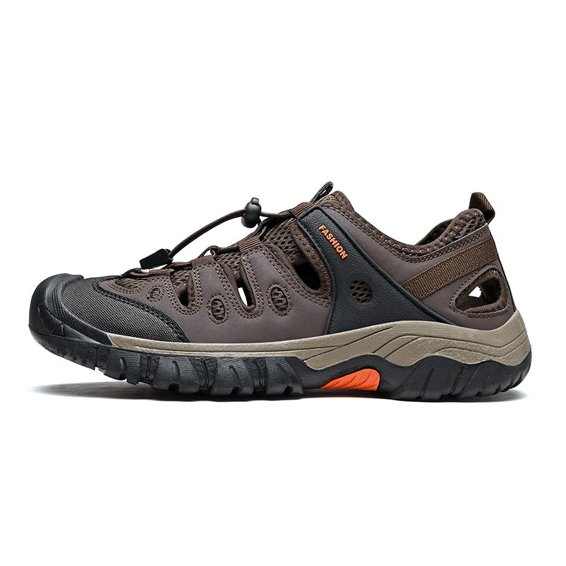 Sxfdneay Men Sandals Beach Shoes Breathable Anti Slip SlipOn