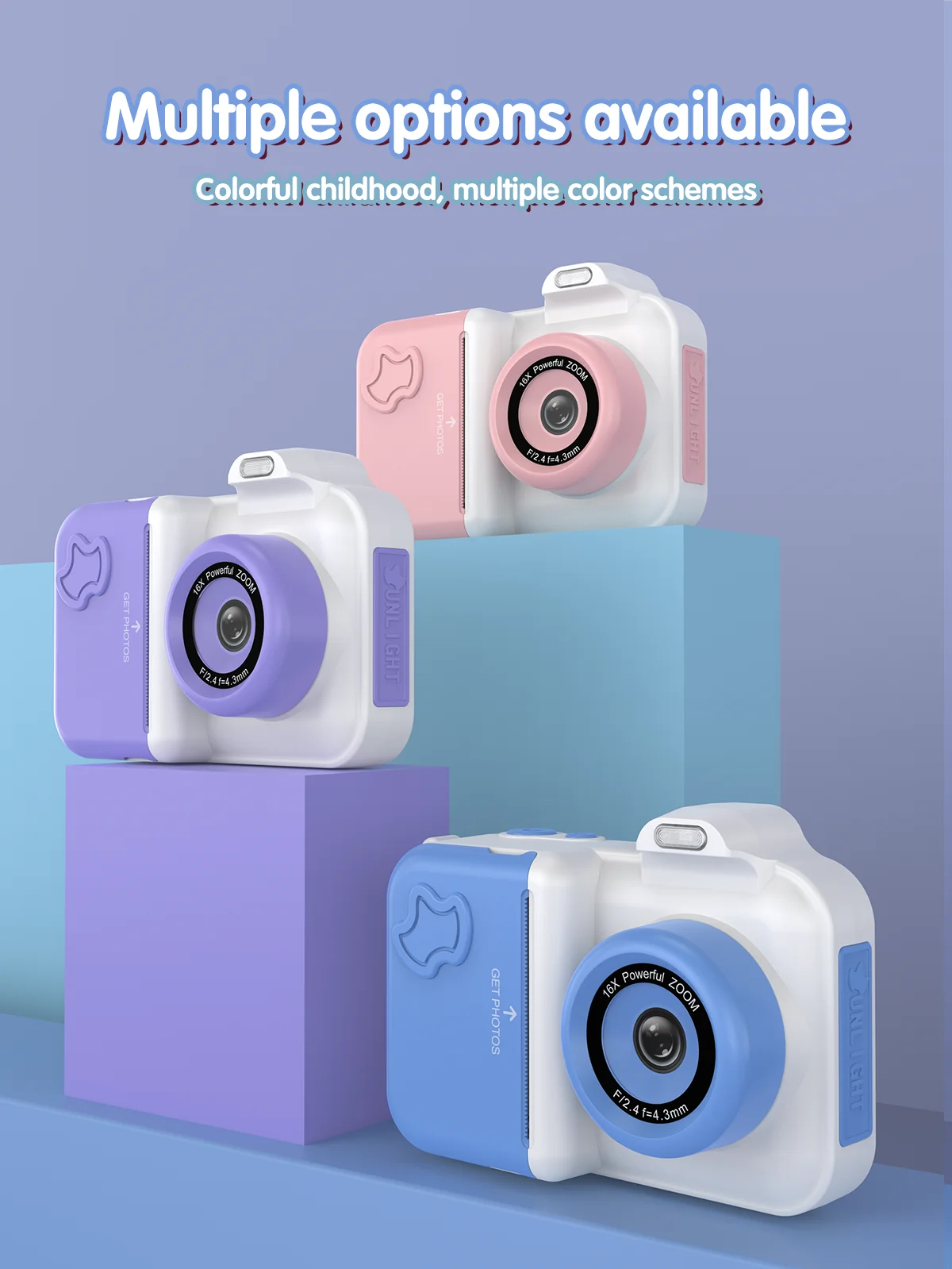 Misirun Kids Instant Print Camera Mini Digital Photo Camera