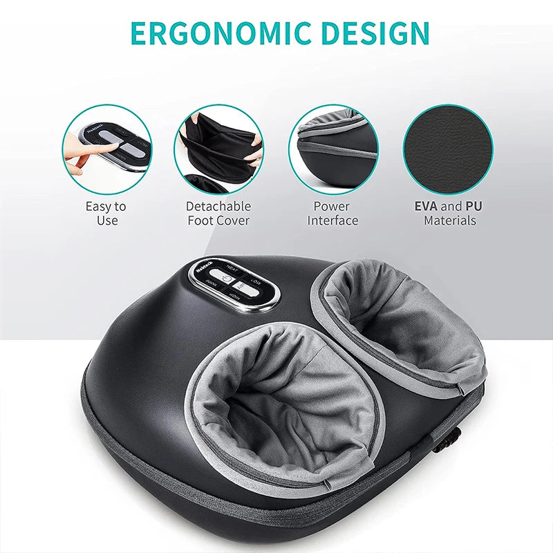 Nekteck Foot Massager With Heating Therapy Air Compression Shiatsu Knead