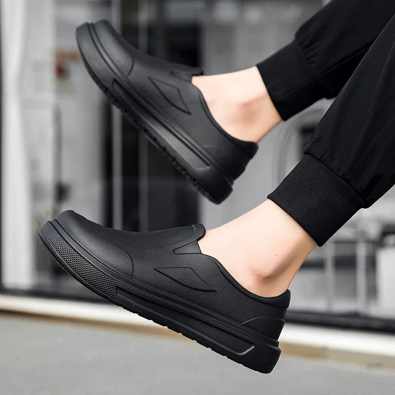 Mens Anti Slip Kitchen Shoes Oil Resistant Work Clogs