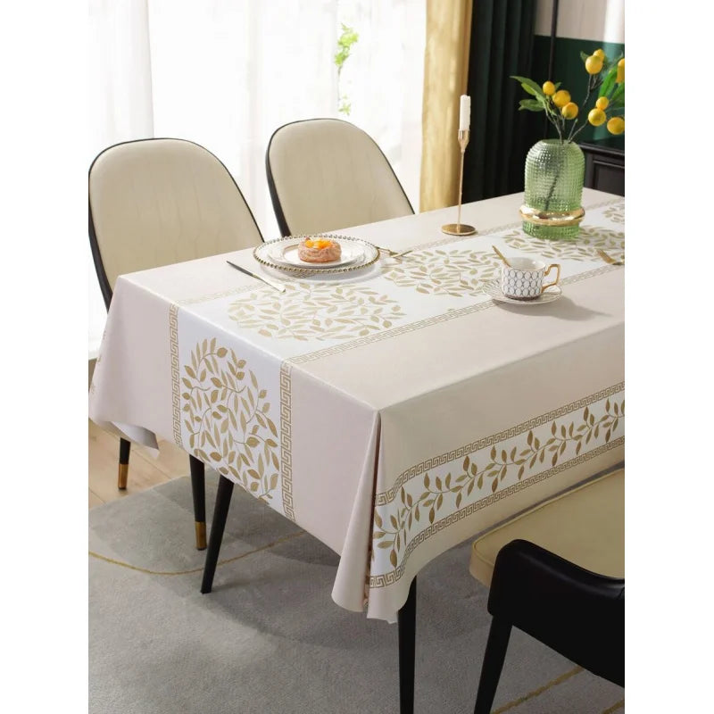 Heat Resistant Waterproof Tablecloth For Dining Room