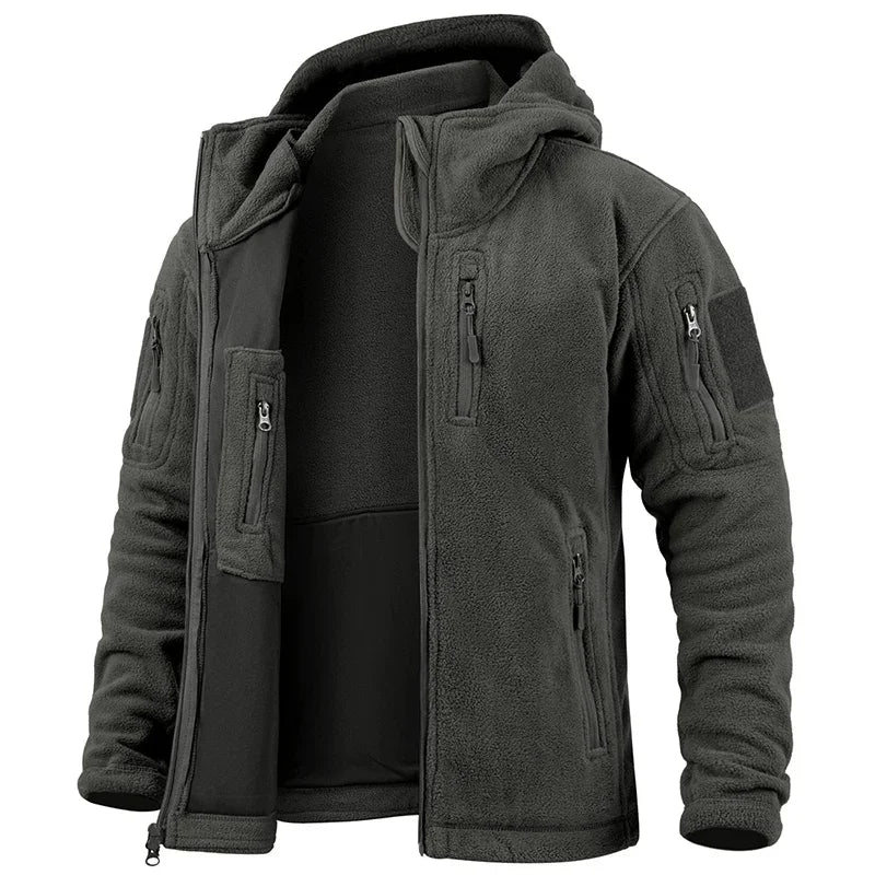 ReFire Gear Fleece Tactical Jacket For Outdoor Hiking Winter Warm