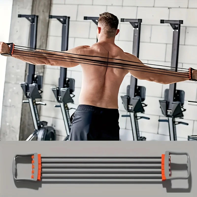 AEHOME Chest Expander With Adjustable Resistance Bands For Upper Body