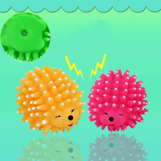 Hign-concerned Hedgehog Squeaky Rubber Dog Toy Chew