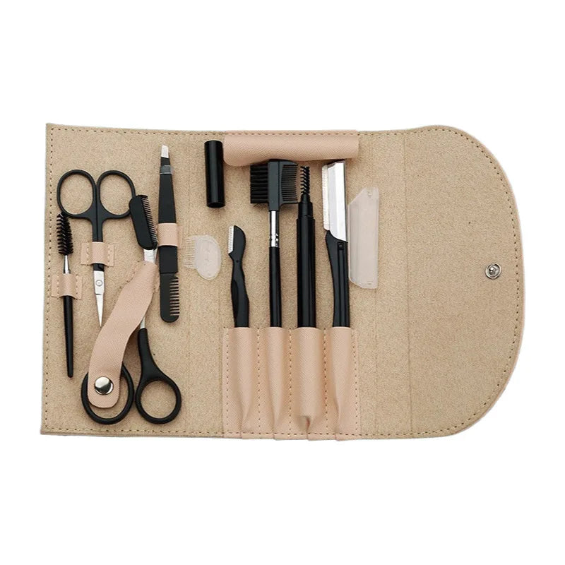 Hign Concerned Chemical Eyebrow Trimming Tool Set With Comb