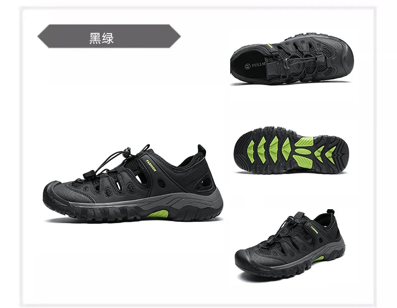 Sxfdneay Men Sandals Beach Shoes Breathable Anti Slip SlipOn