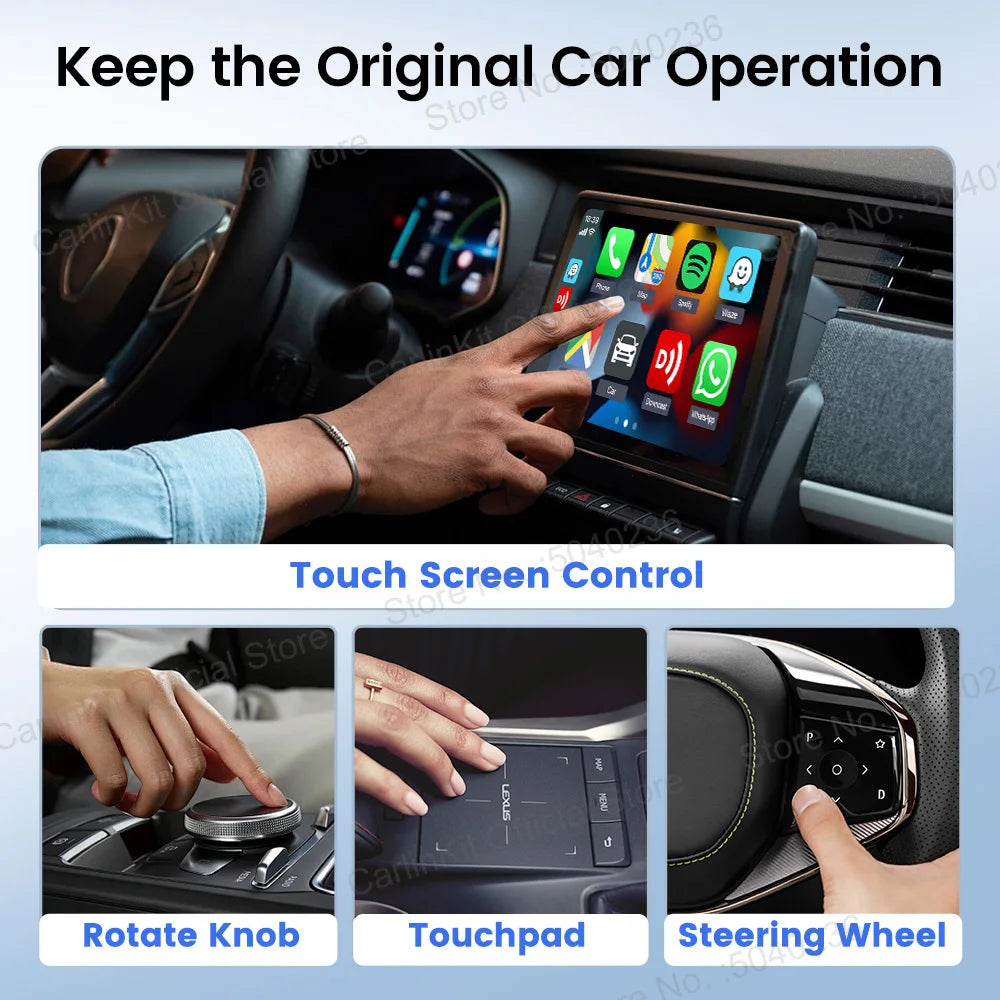 Carlinkit X1CA Baidu Carlife Wireless CarPlay Adapter 2In1