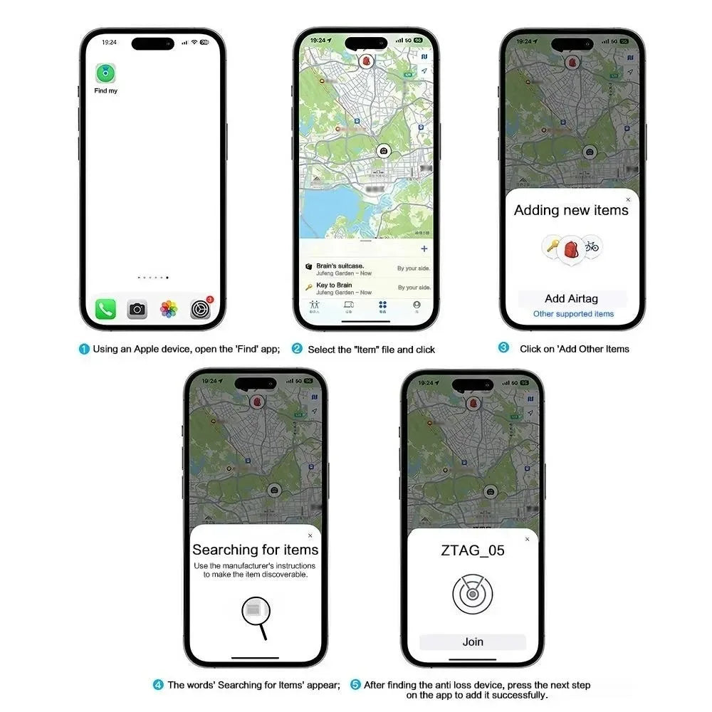 GPS Tracker, Apple Find My Key Finder for Pets
