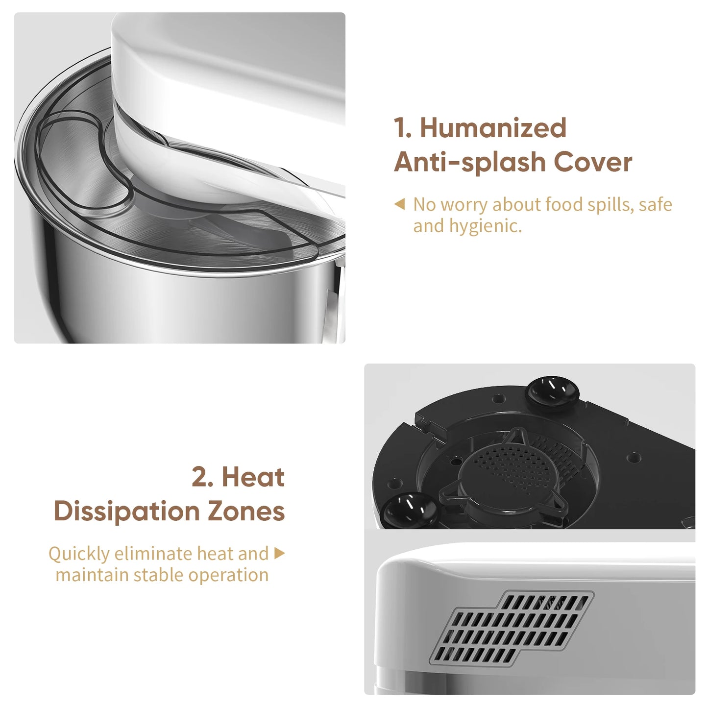 Biolomix Kitchen Stand Mixer 1200W 11 Speed Digital OLED