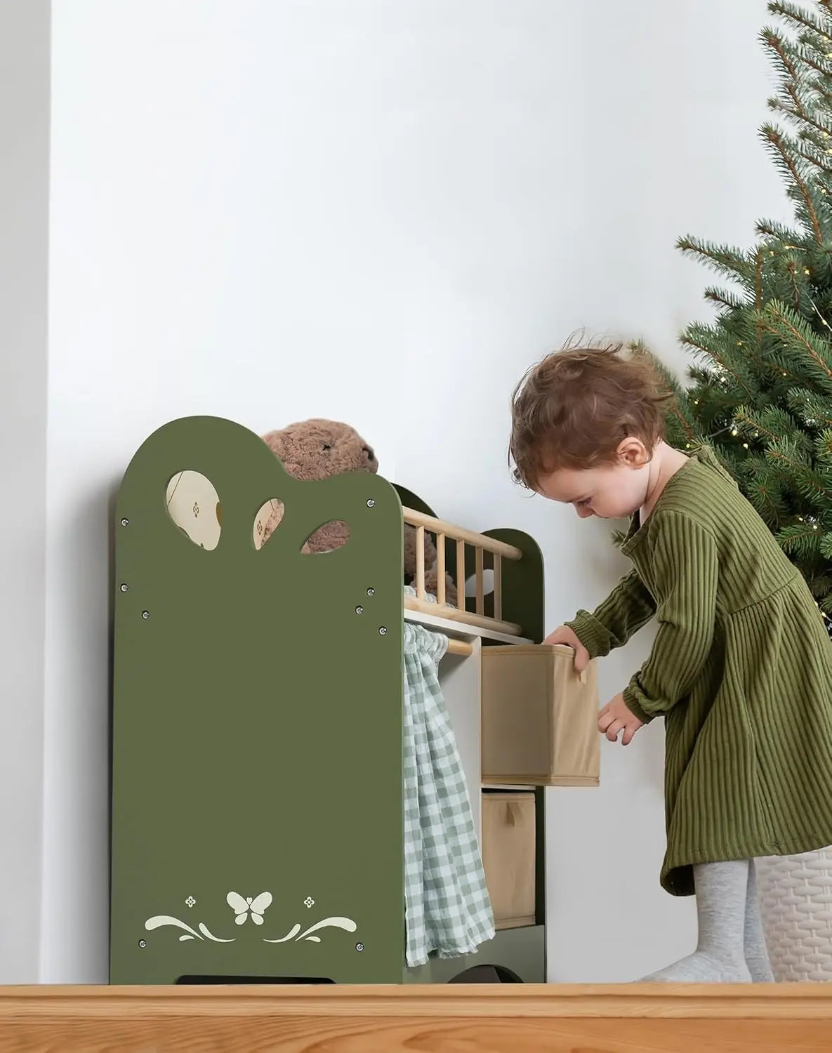 Rolife Robotime Robud Doll Bed With Storage And Bedding