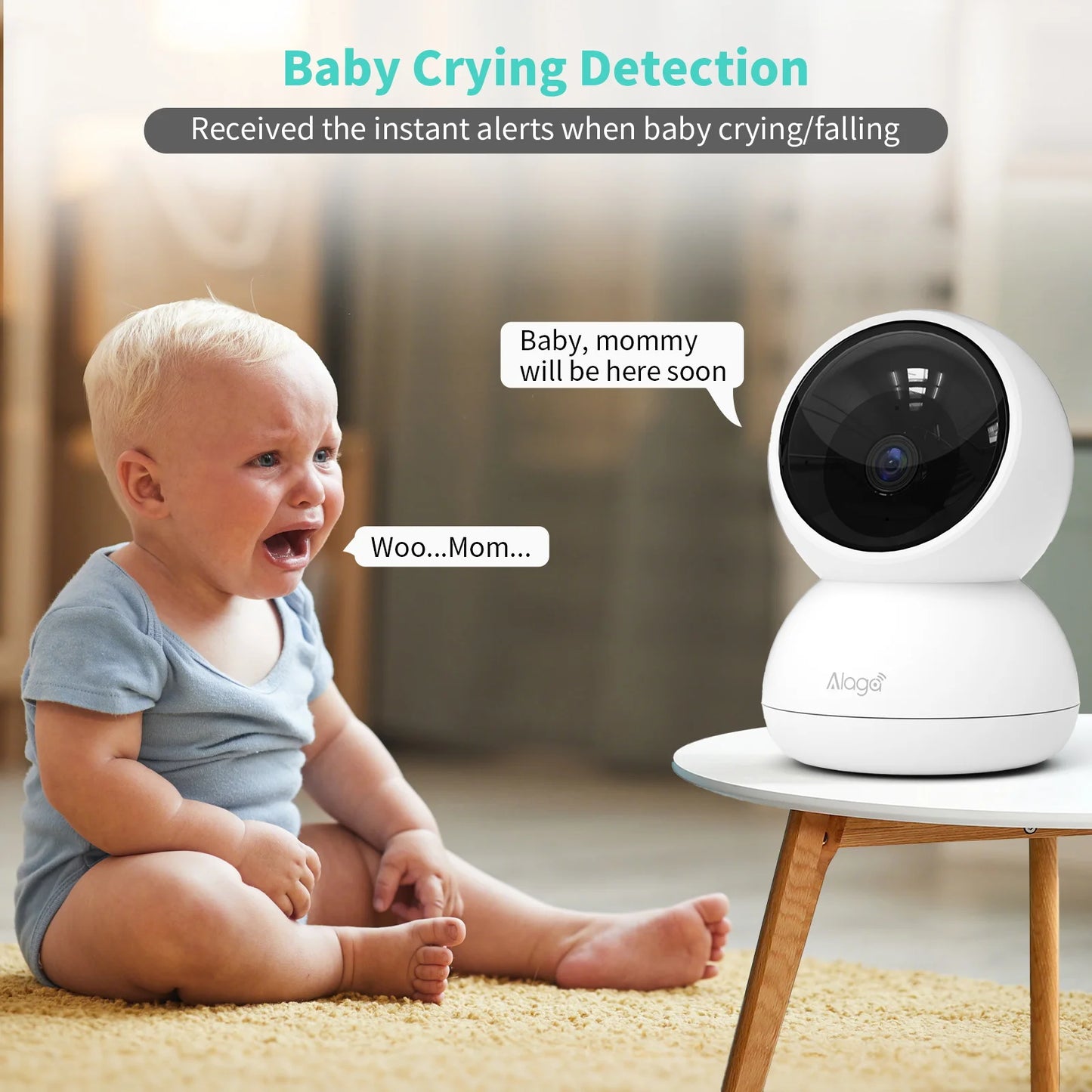ALAGA 5MP PTZ Wireless CCTV Camera Auto Tracking Night Vision