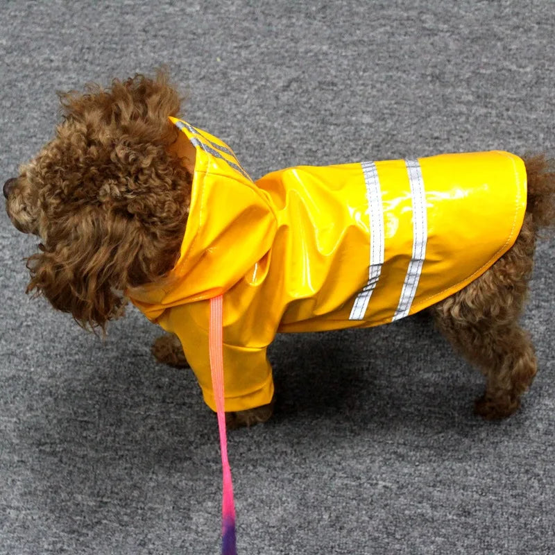 Waterproof Reflective Hooded Raincoat for Dogs and Cats