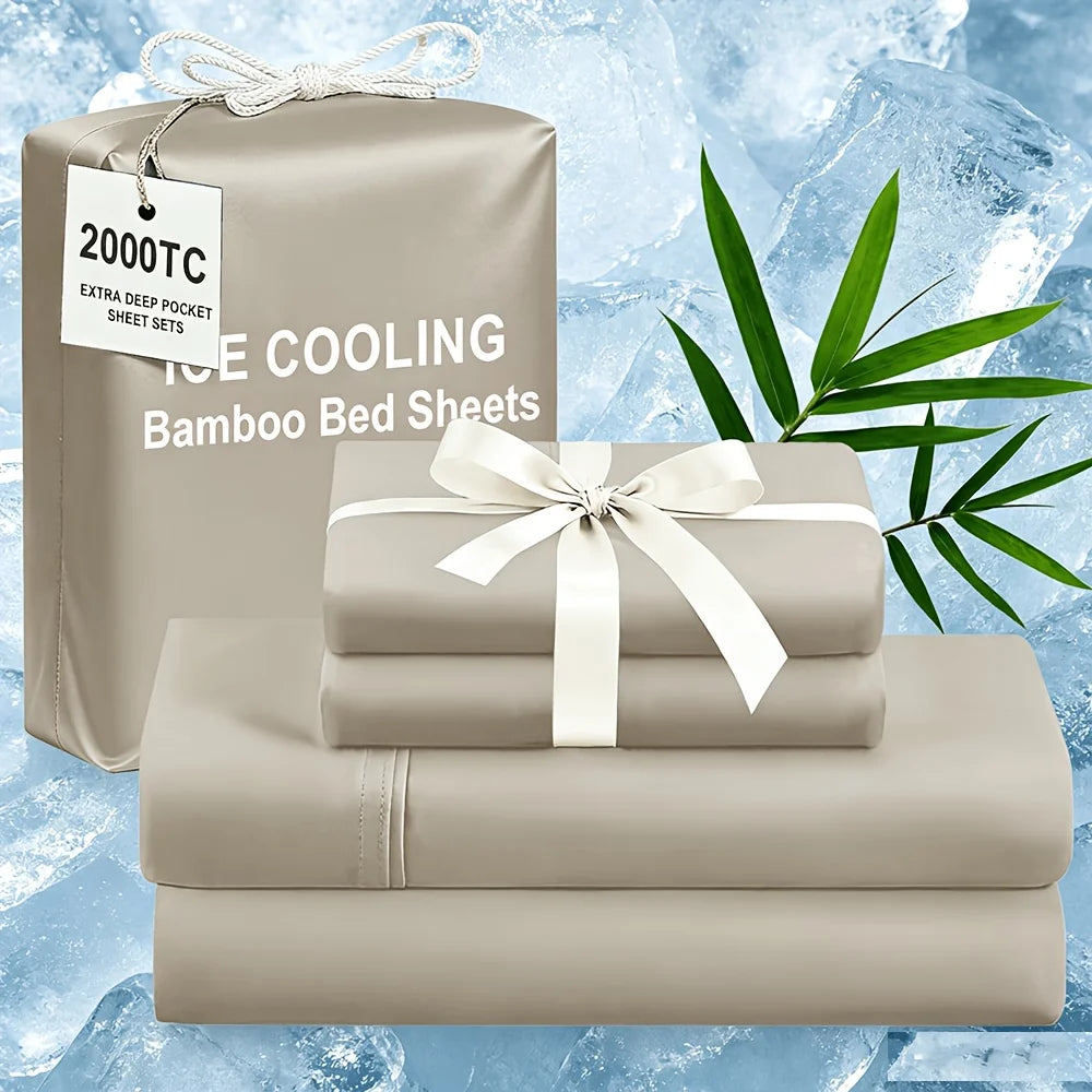 Life Ideas Extra Deep Kids Cooling Bedding Sheets Set