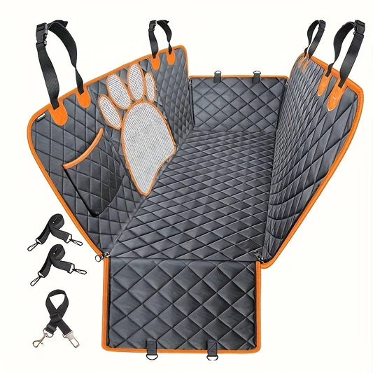 Nonecn Dog Seat Cover Hammock Rear Seat Protector Heavy Duty