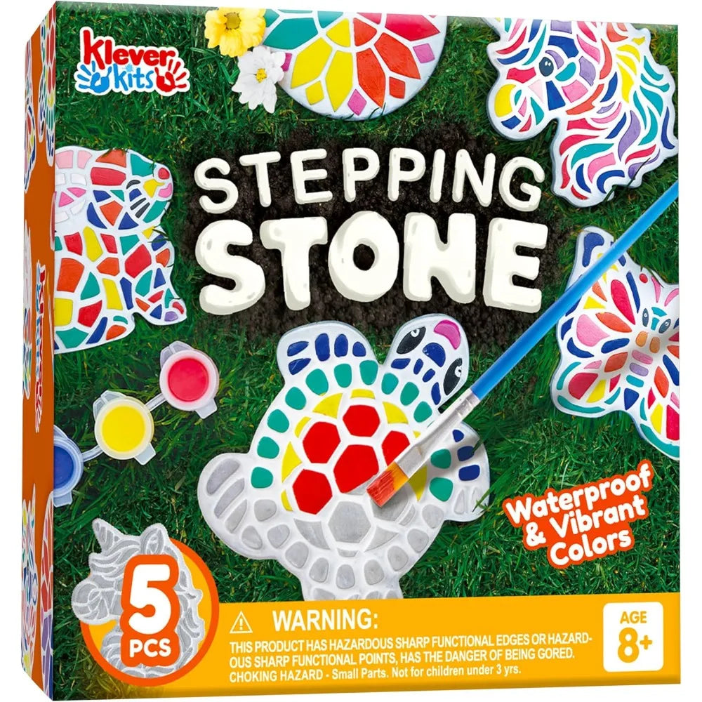 Joyfy Kids Stepping Stones Painting Kit Five Garden Stones Set