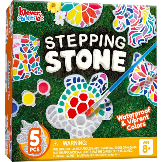 Joyfy Kids Stepping Stones Painting Kit Five Garden Stones Set